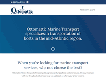 Tablet Screenshot of ottomatticmarinetransport.com